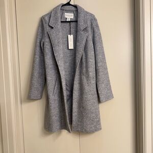 Rachel Zoe Gray Wool Blend Trench Coat